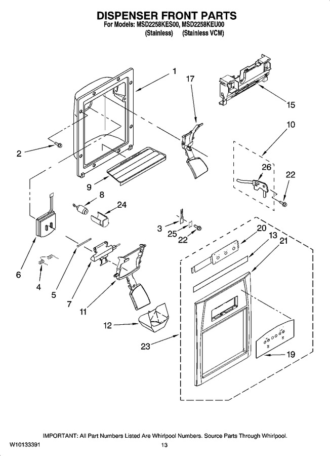 Diagram for MSD2258KEU00