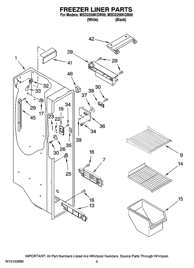 Diagram for MSD2258KGW00