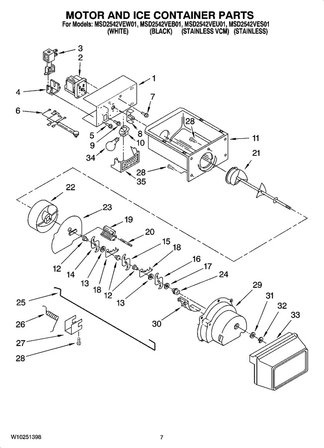 Diagram for MSD2542VES01