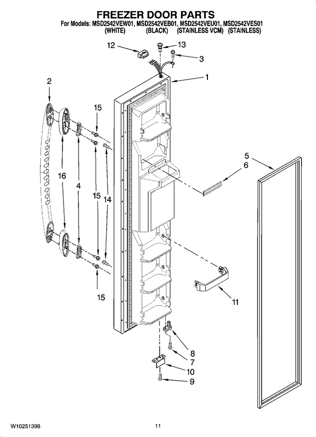 Diagram for MSD2542VES01