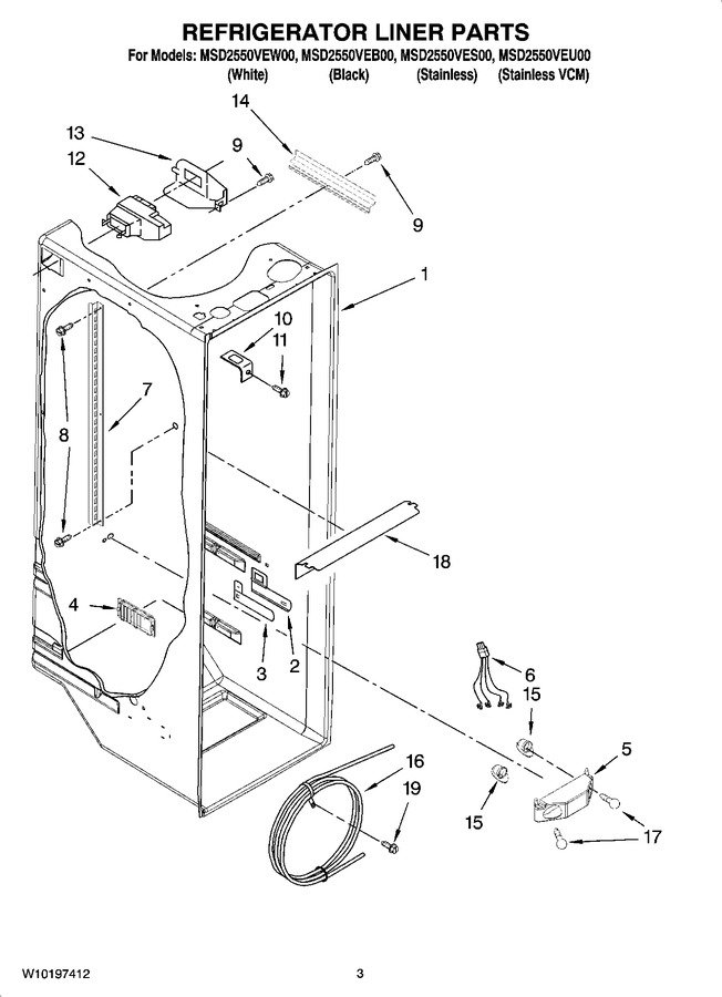 Diagram for MSD2550VES00
