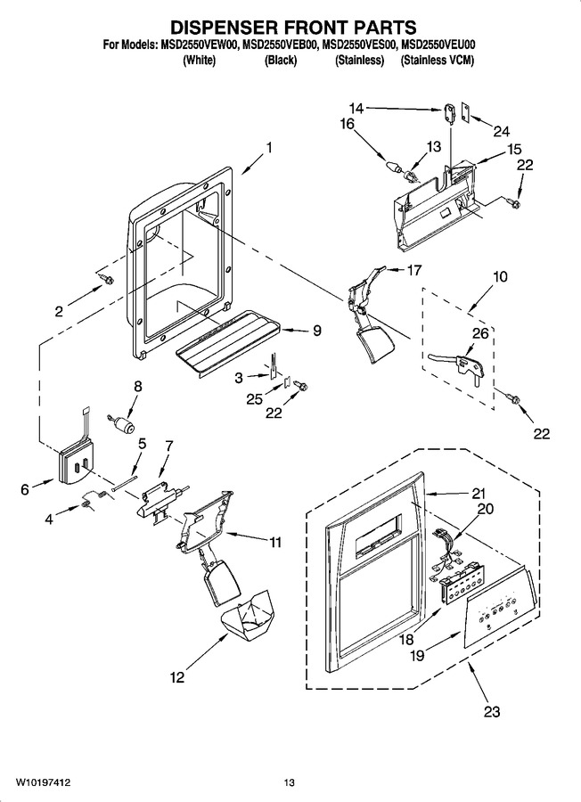 Diagram for MSD2550VEW00