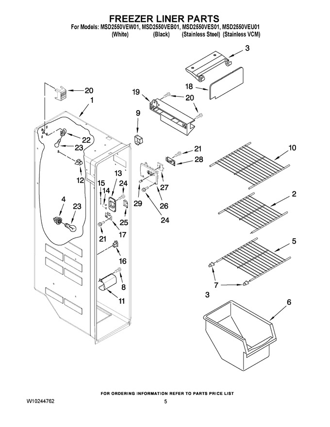 Diagram for MSD2550VEB01