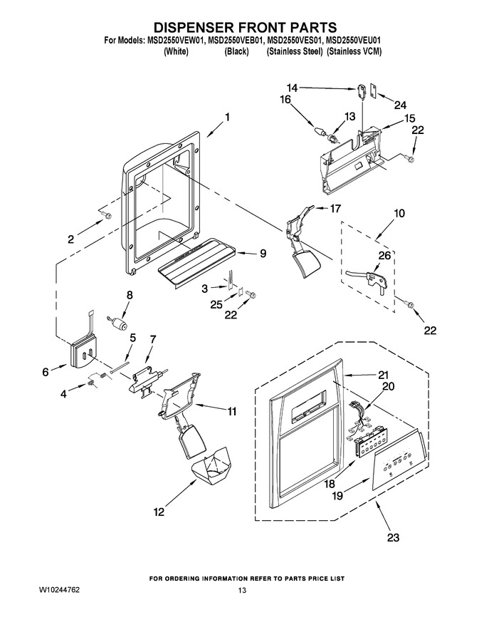 Diagram for MSD2550VEB01