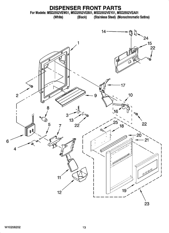 Diagram for MSD2552VEW01