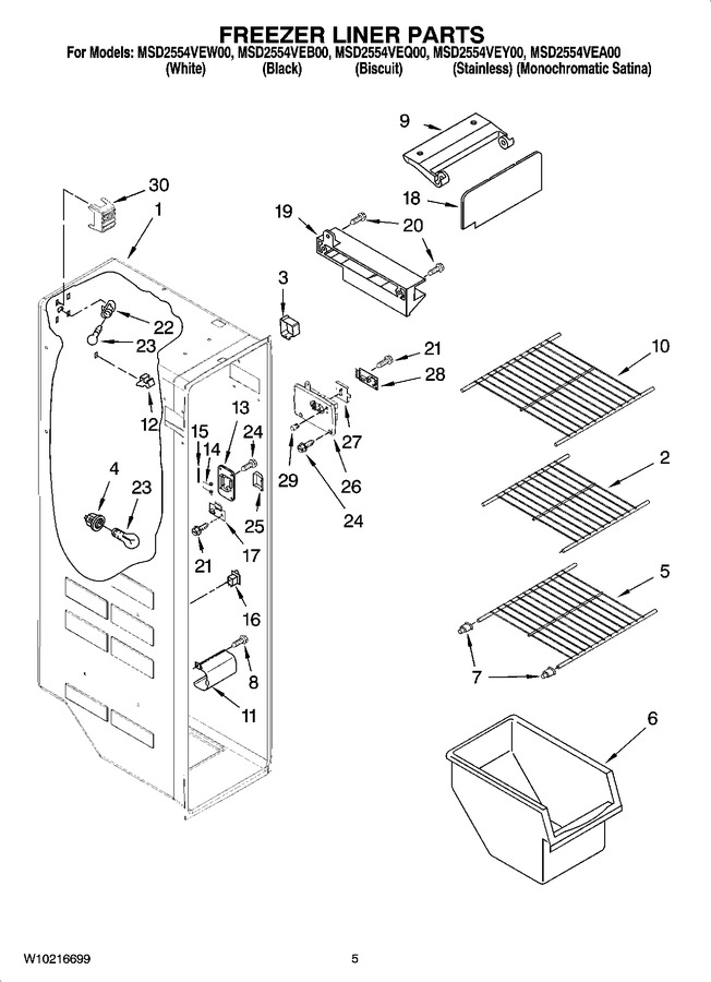 Diagram for MSD2554VEW00