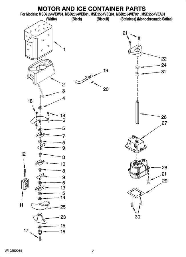 Diagram for MSD2554VEQ01