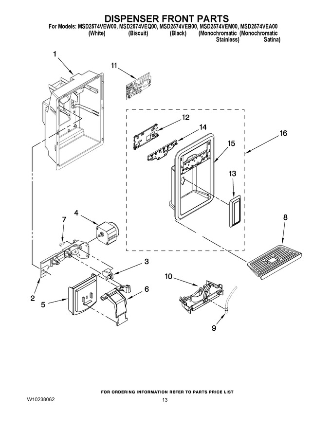 Diagram for MSD2574VEA00