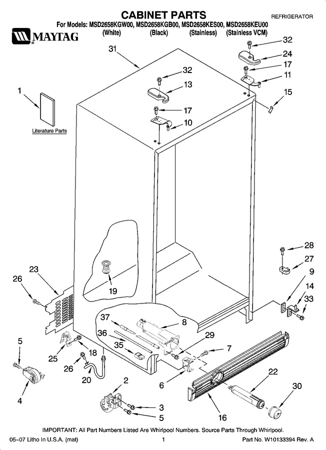 Diagram for MSD2658KEU00