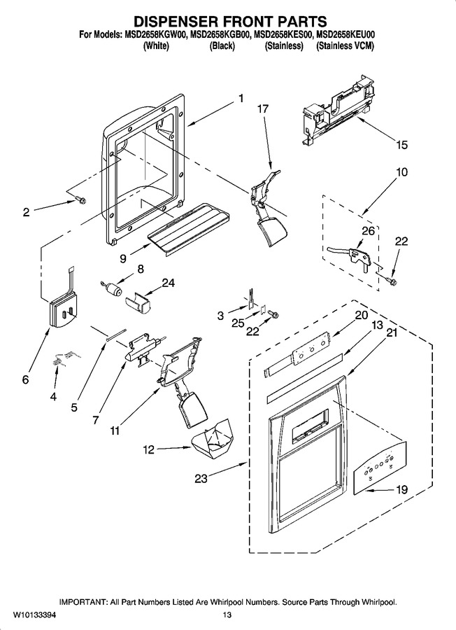 Diagram for MSD2658KEU00