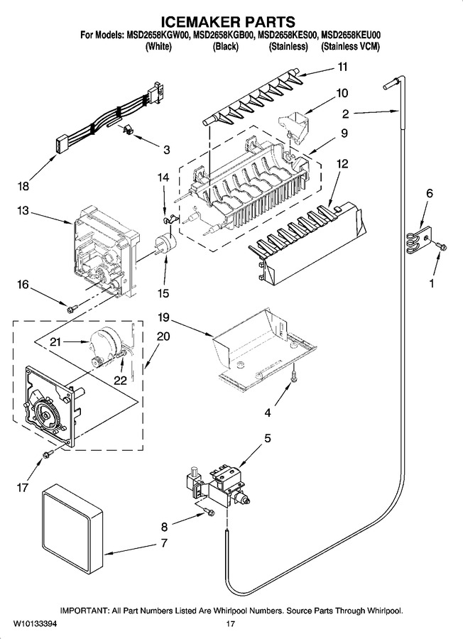 Diagram for MSD2658KEU00