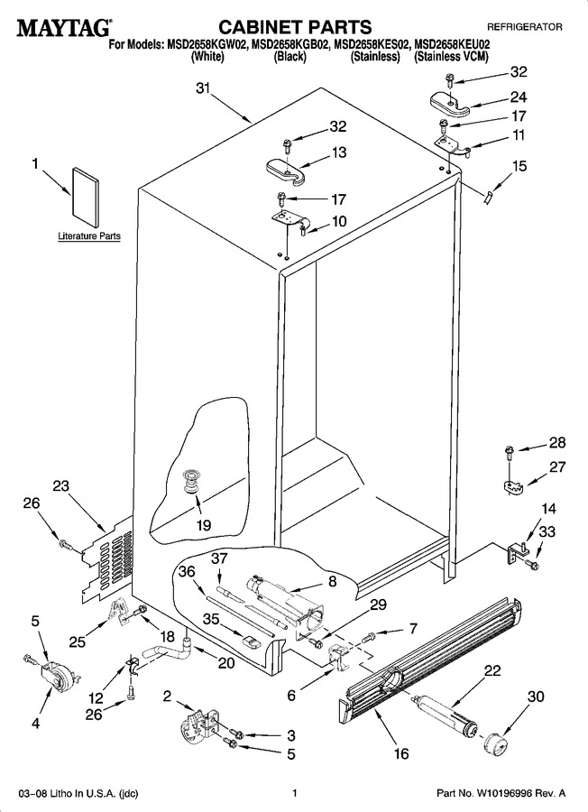 Diagram for MSD2658KGW02