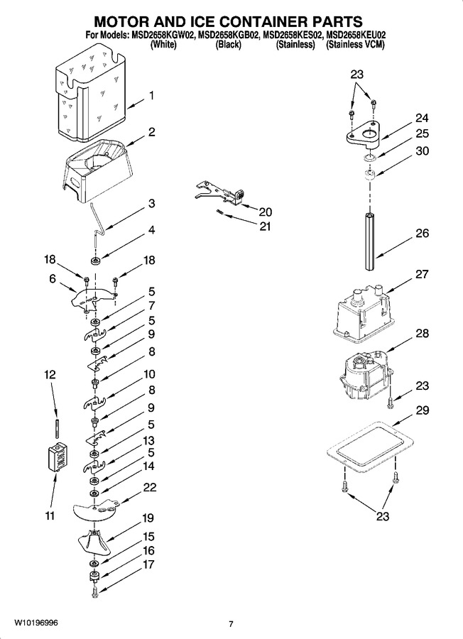 Diagram for MSD2658KGW02