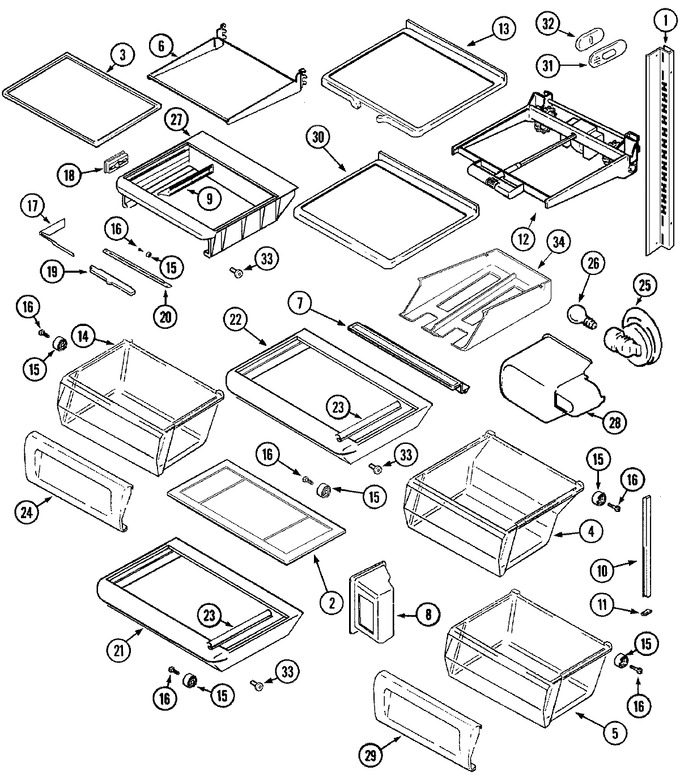 Diagram for MSD2957DEB