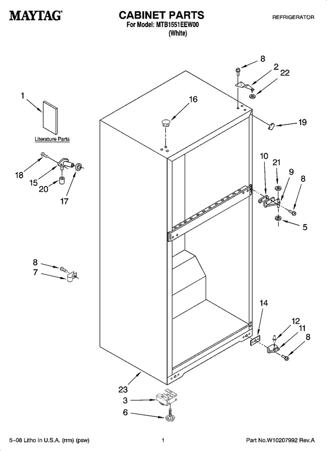 Diagram for MTB1551EEW00