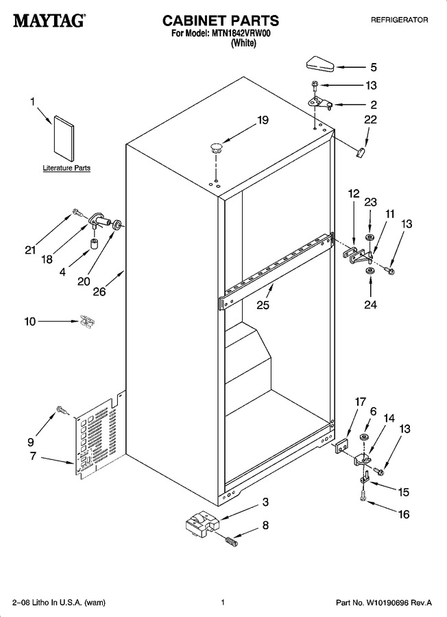 Diagram for MTN1842VRW00