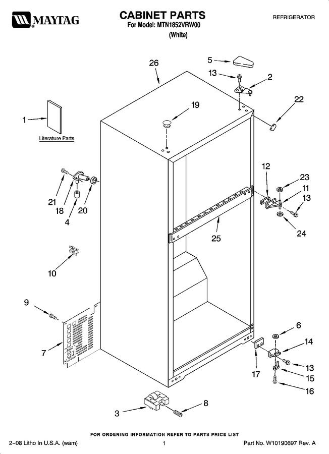 Diagram for MTN1852VRW00
