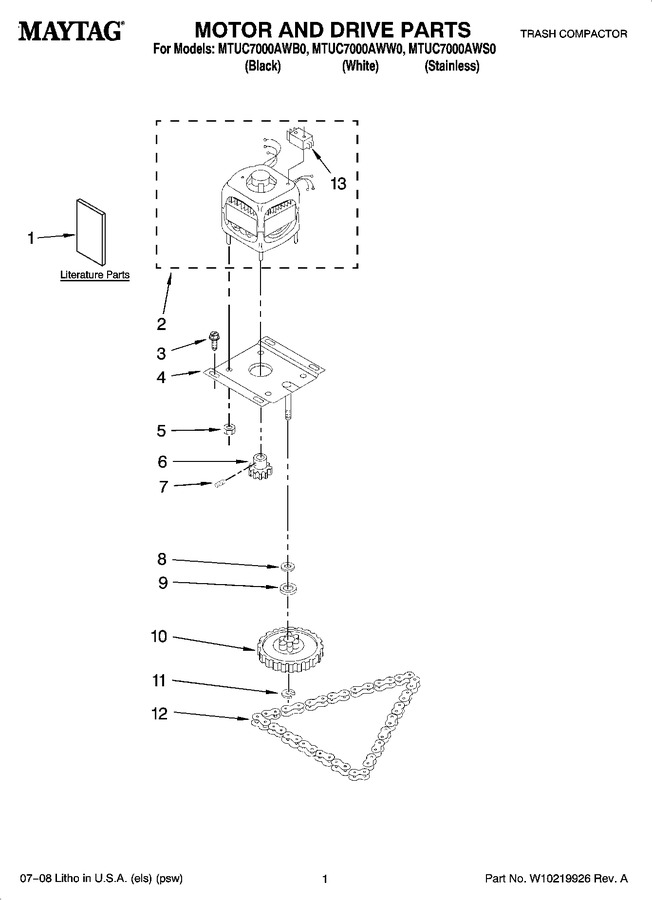 Diagram for MTUC7000AWB0