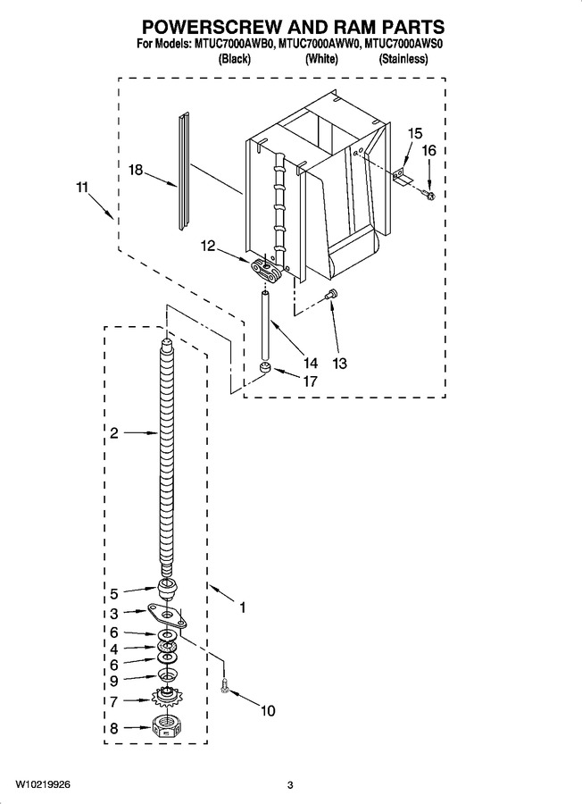 Diagram for MTUC7000AWS0