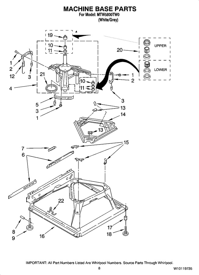 Diagram for MTW5800TW0