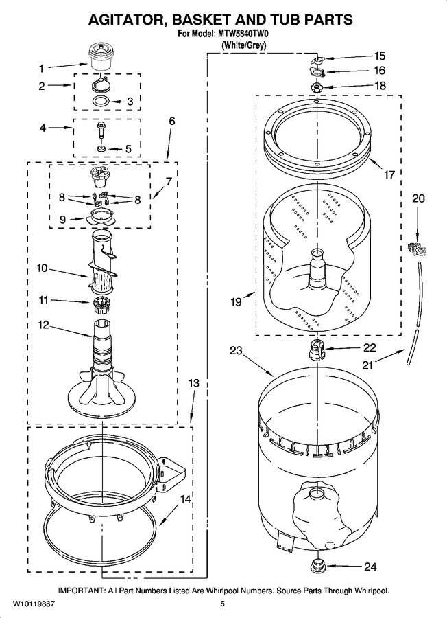 Diagram for MTW5840TW0