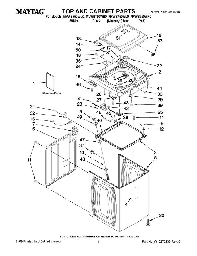 Diagram for MVWB750WQ0