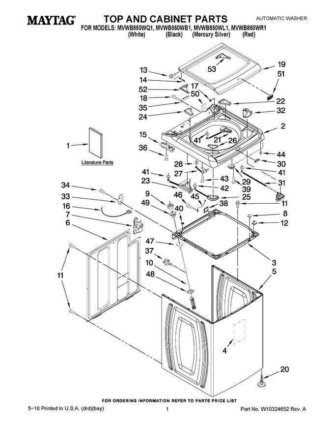Diagram for MVWB850WQ1