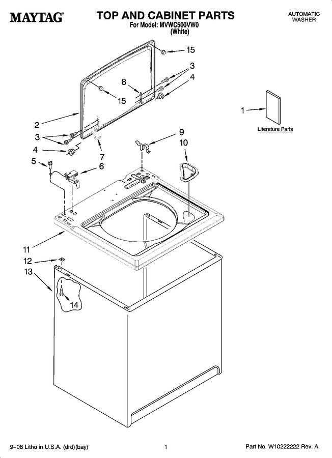 Diagram for MVWC500VW0