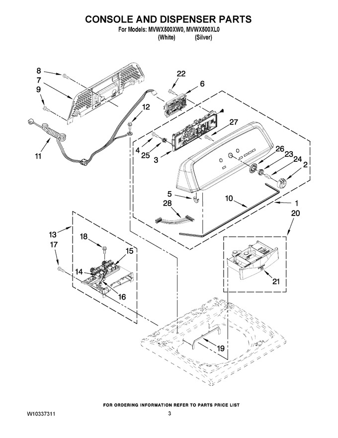 Diagram for MVWX500XW0