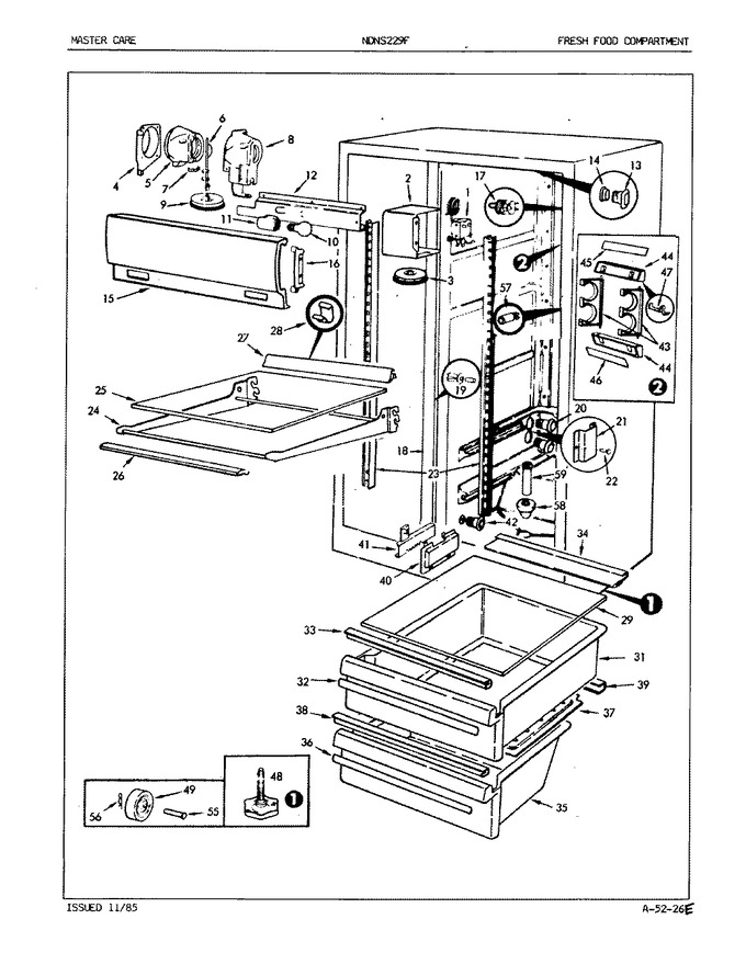 Diagram for NDNS229FA (BOM: 5A63A)