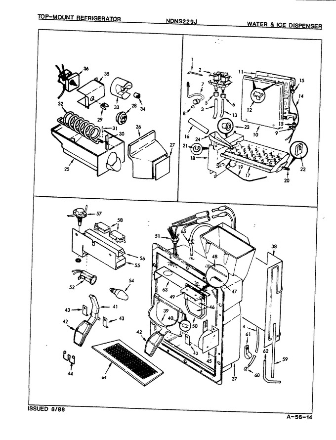 Diagram for NDNS229JH (BOM: 8L38A)