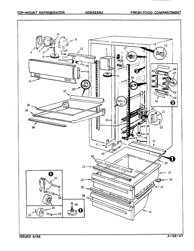 Diagram for NDNS229JH (BOM: 8N44A)