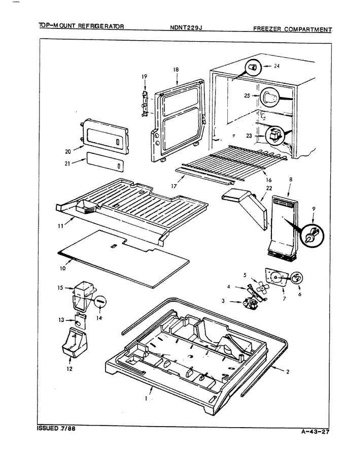 Diagram for NDNT229JA (BOM: 8B21B)