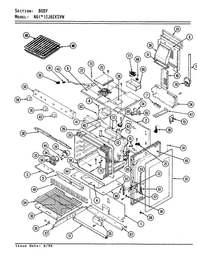 Diagram for NGA3J8EKSVW