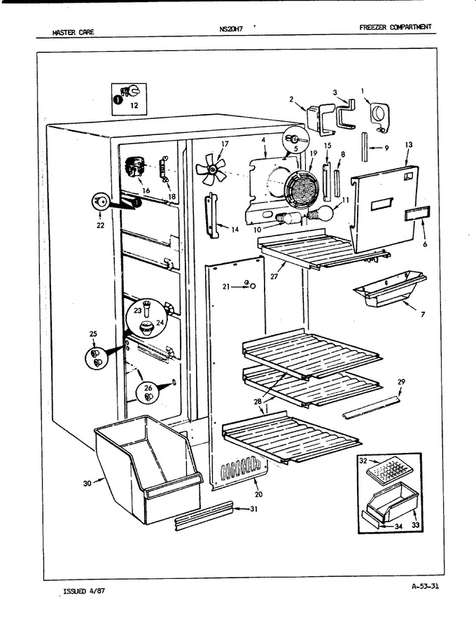 Diagram for NS20H7H (BOM: 8L22A)
