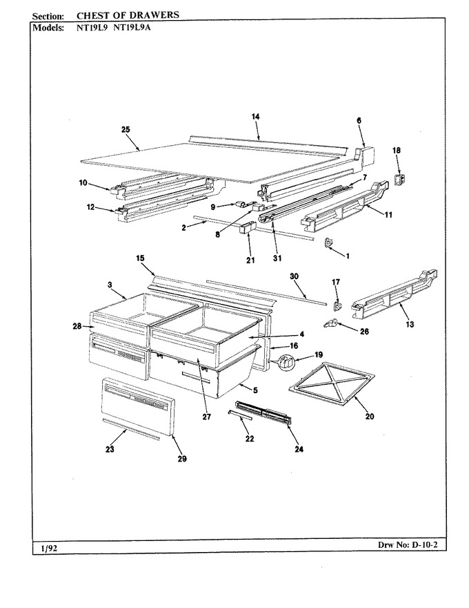 Diagram for NT19L9 (BOM: BA61C)