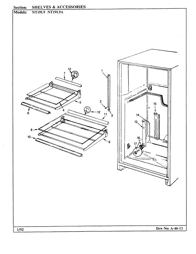 Diagram for NT19L9 (BOM: BA61B)