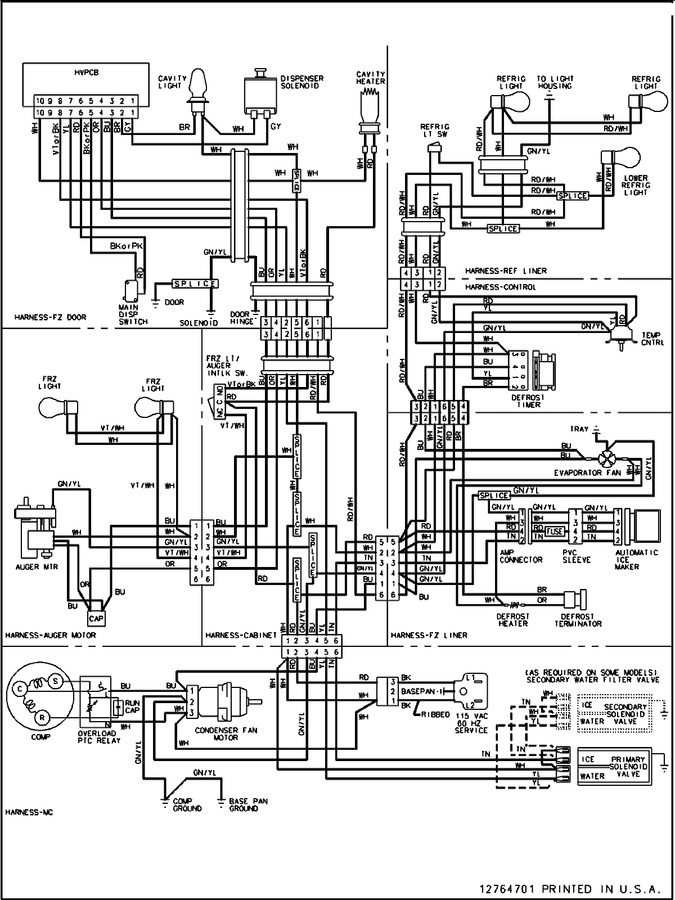 Diagram for PSD264LGRW (BOM: PPSD264LGW0)