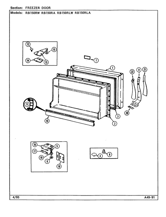 Diagram for RB150RA (BOM: DG16A)