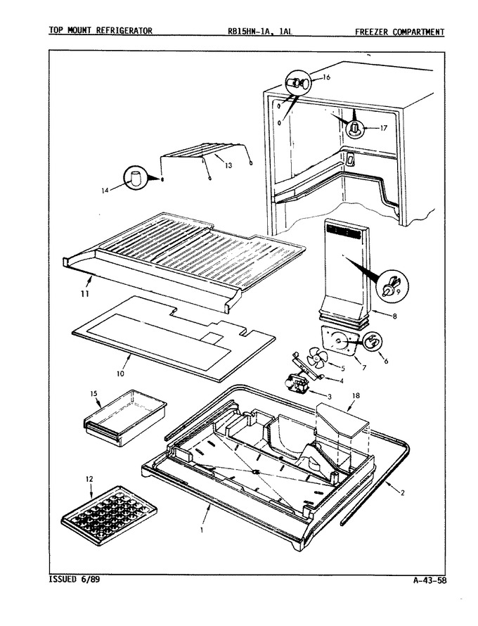 Diagram for RB15HA-1A (BOM: 8C43A)