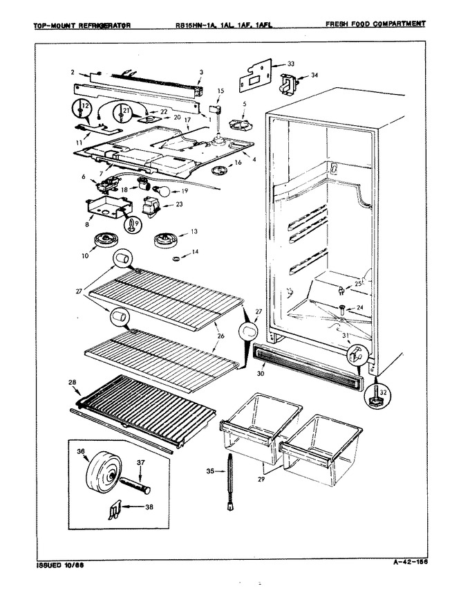 Diagram for RB15HA1AF (BOM: 8C44A)