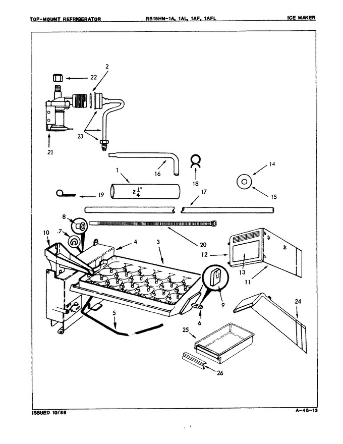 Diagram for RB15HA1AF (BOM: 8C44A)