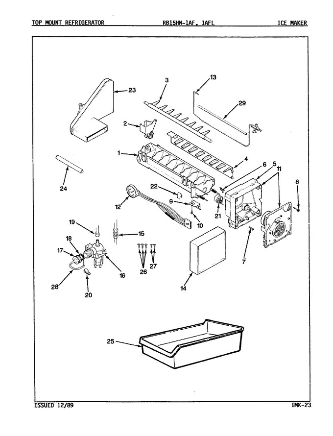 Diagram for RB15HA1AF (BOM: 9B44A)