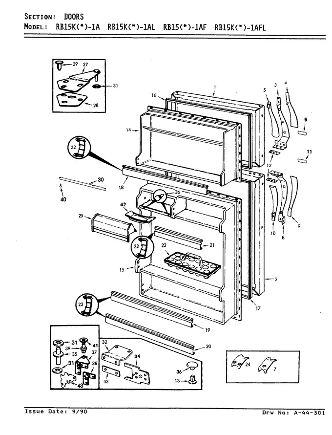 Diagram for RB15KA1AF (BOM: AG03B)