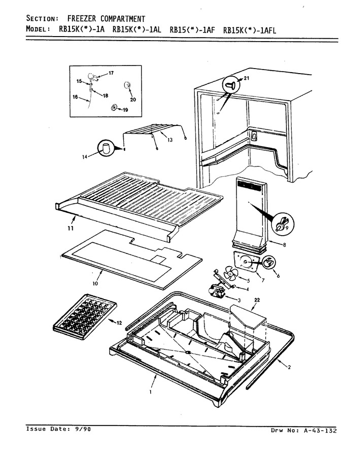 Diagram for RB15KA1AFL (BOM: AG04A)