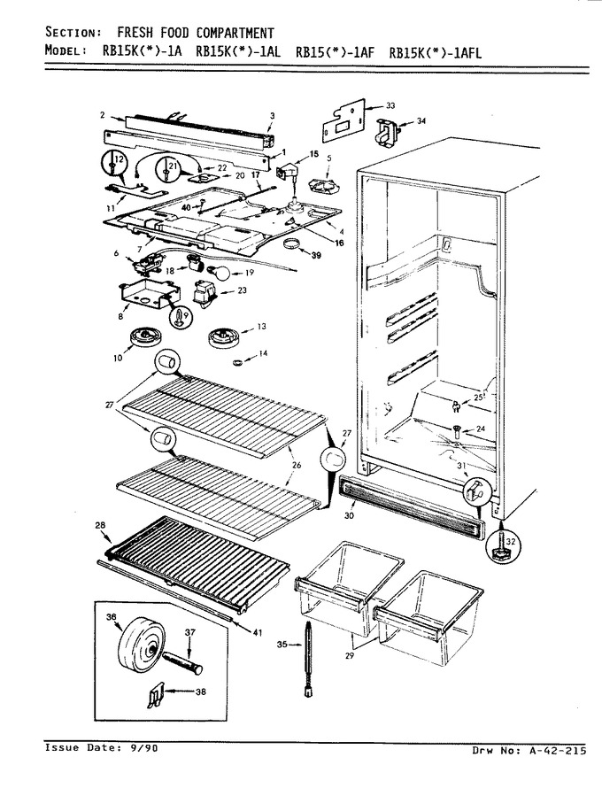 Diagram for RB15KA1AF (BOM: AG03A)