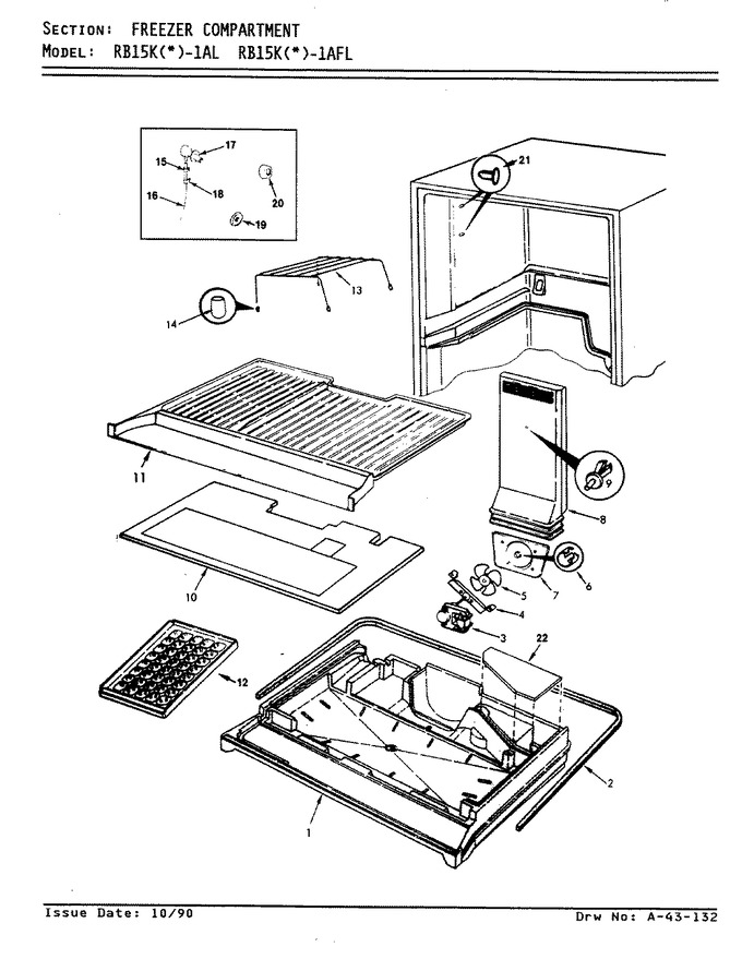 Diagram for RB15KA-1AL (BOM: AG02B)