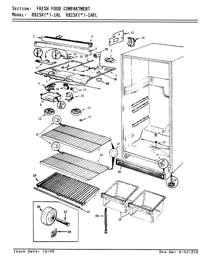 Diagram for RB15KA-1AFL (BOM: AG04B)