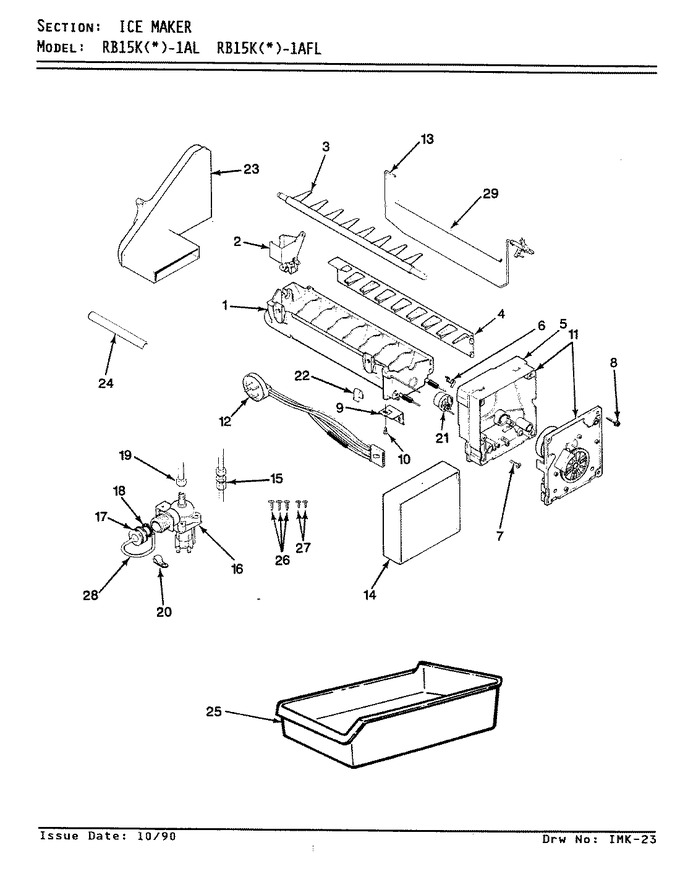 Diagram for RB15KA-1AFL (BOM: BG12A)