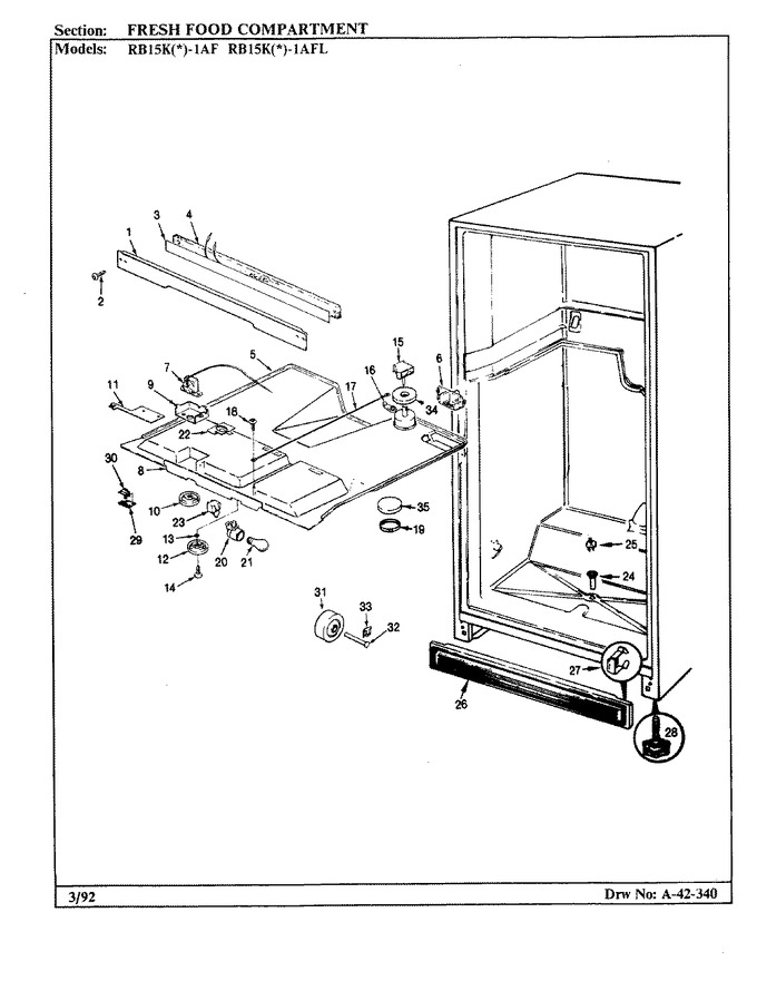 Diagram for RB15KA-1AF (BOM: BG11C)